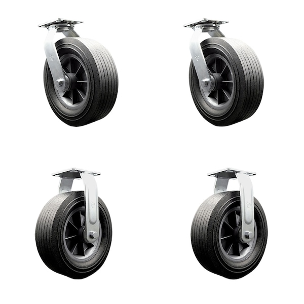 Greenlee Caster Set - MA6065 GMX Material Cart -2 Swivel 2 Rigid -SCC, 4PK